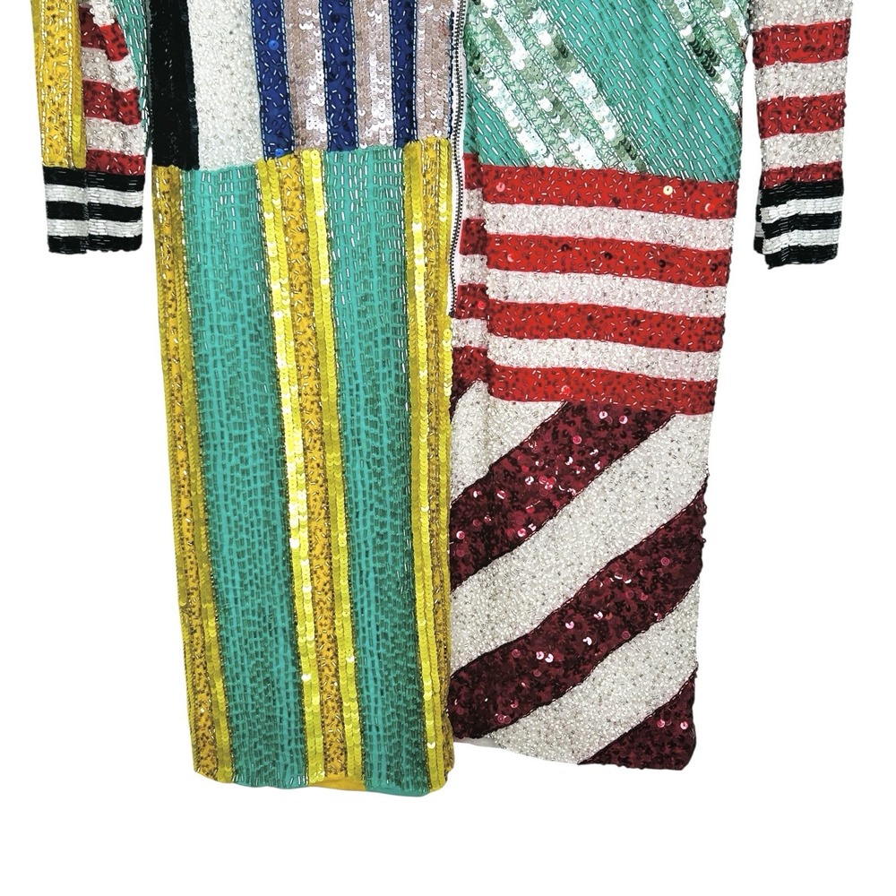 Alice + Olivia Delora Sequin Mini Dress 12 NYE Statement Holiday Party‎ Mod NWT - Picture 7 of 13